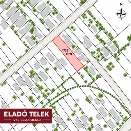 Eladó telek, Szigethalom 1772 m² 55 M Ft